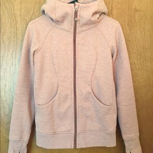 lululemon Scuba Hoodie Heathered Bark Berry